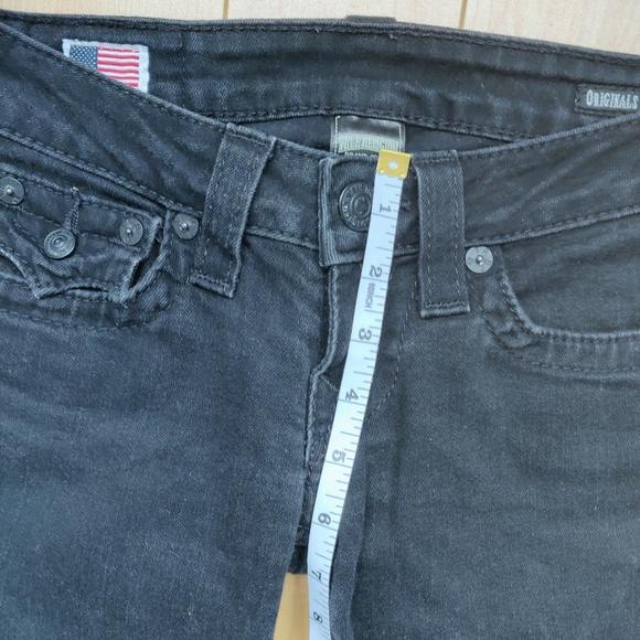 True Religion Dark Wash Skinny Straight Denim Jean - Picture 5 of 7